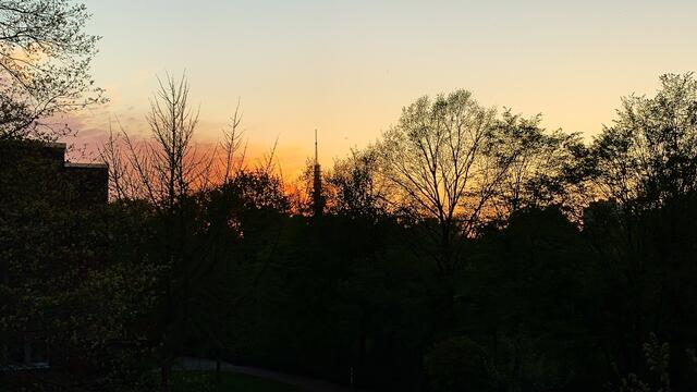 April 2020. Abendrot in Hannover. Bleibt gesund!
