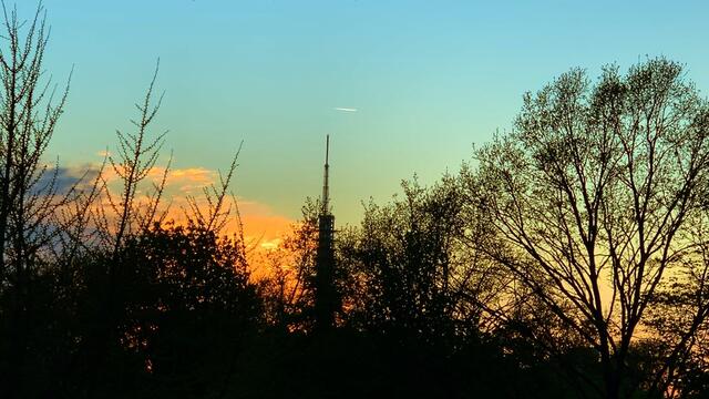 April 2020. Abendrot in Hannover. Bleibt gesund!