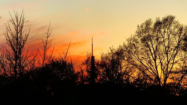 April 2020. Abendrot in Hannover. Bleibt gesund!