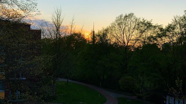 April 2020. Abendrot in Hannover. Bleibt gesund!