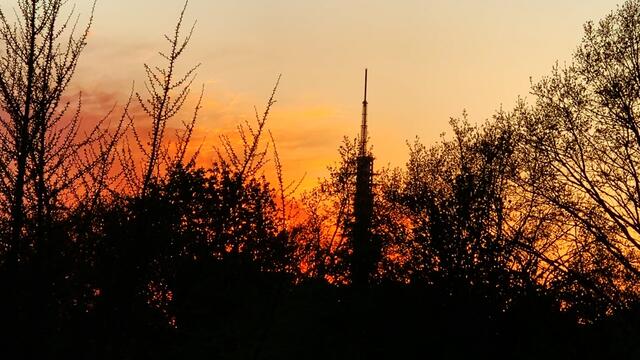 April 2020. Abendrot in Hannover. Bleibt gesund!