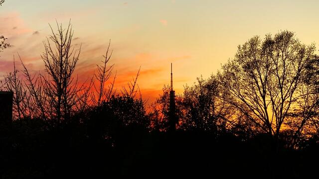 April 2020. Abendrot in Hannover. Bleibt gesund!
