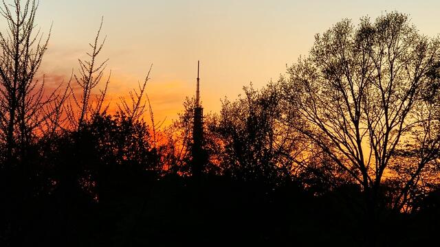 April 2020. Abendrot in Hannover. Bleibt gesund!