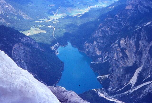 Pragser Wildsee, vom Seekofel gesehen