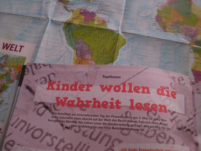 Blick in die WESER-KURIER Kinderzeitung vom 30. April 2020