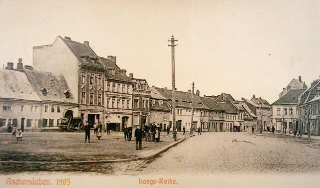Lange Reihe 1905 vom Westen  her aufgenommen, hier sind  die Strommasten gut erkennbar.