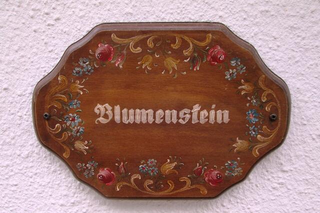 Der "Blumenstein" fand sich unter meinen Bildern.