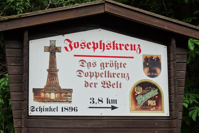 Werbeschild in Stolberg (Neustadt/Zechental)