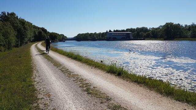 Radler unterwegs auf dem Weg zurück nach Offingen