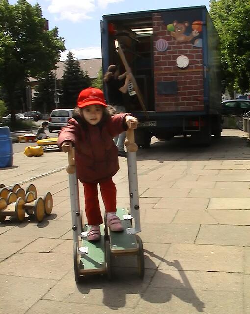 Kinderspiele beim SPD-Fest in Mittelfeld.