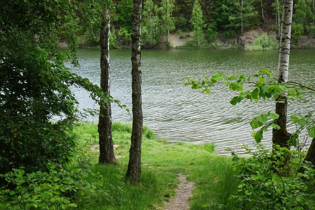 ein schöner Platz zum Ausruhen an der Vorsperre