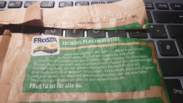 Tschüss Plastikbeutel ...