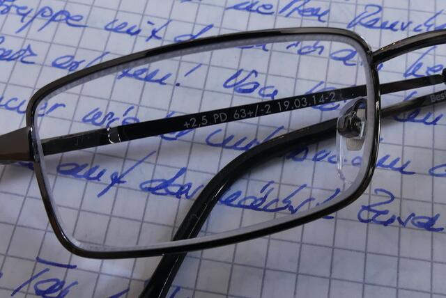 reicht die Brillenstärke