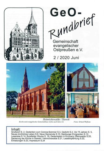 GeO 2 / 2020 - http://www.gemeinschaft-ev-ostpreussen.de/ | Foto: wie vor