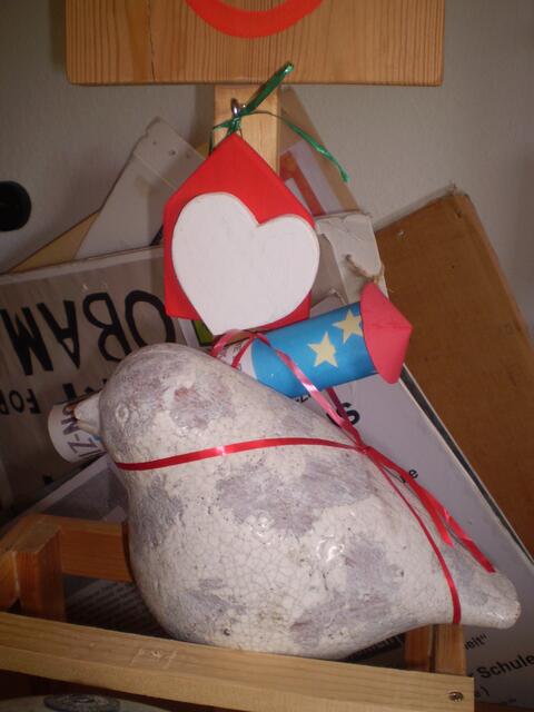 Bremen, 17. Juni 2020: Schultaube mit der lustigen Bremer Rettungsrakete