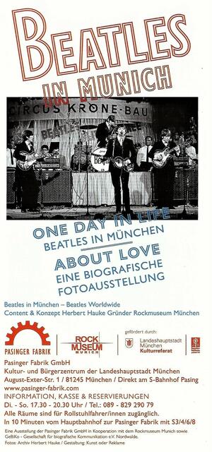 Flyer Beatles Ausstellung