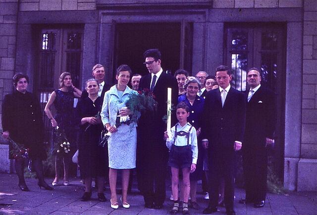 Hochzeit von Maria und Manfred 1964 in der Stoffeler Kapelle in Düsseldorf