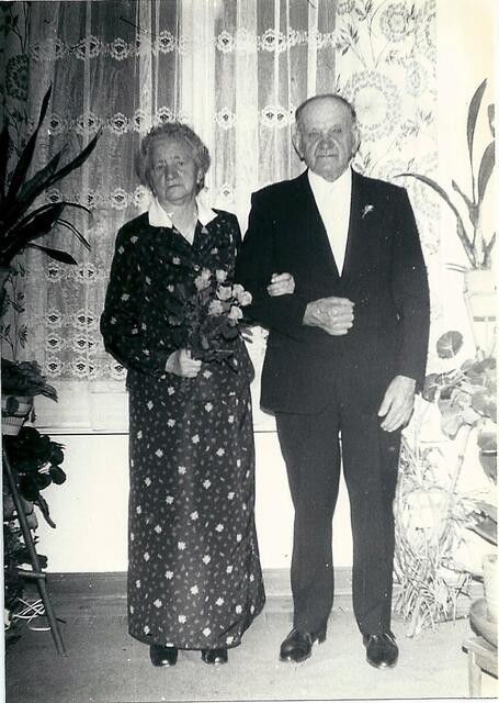 Marias Eltern zu ihrer Goldenen Hochzeit