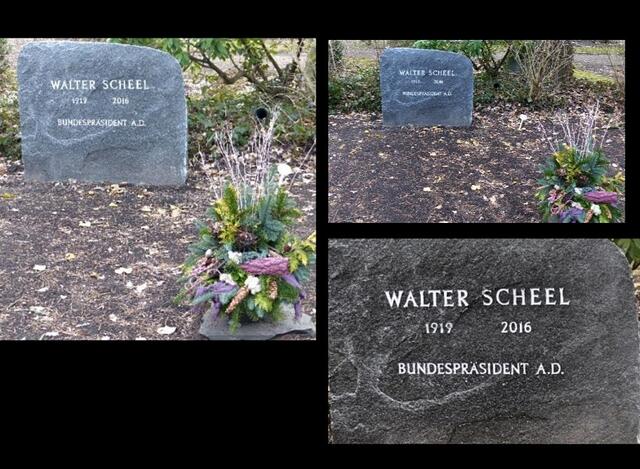 Grabstätte Walter Scheel, Politiker (FDP), Bundespräsident der Bundesrepublik Deutschland