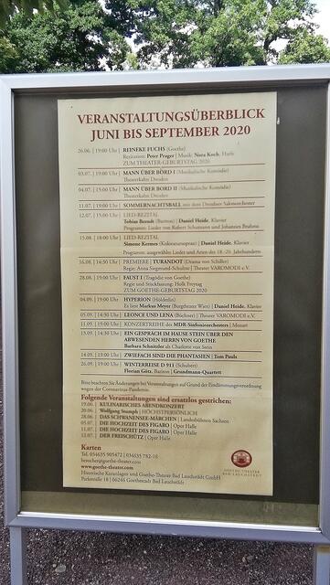 Die Historische Kuranlagen und Goethe-Theater Bad Lauchstädt !