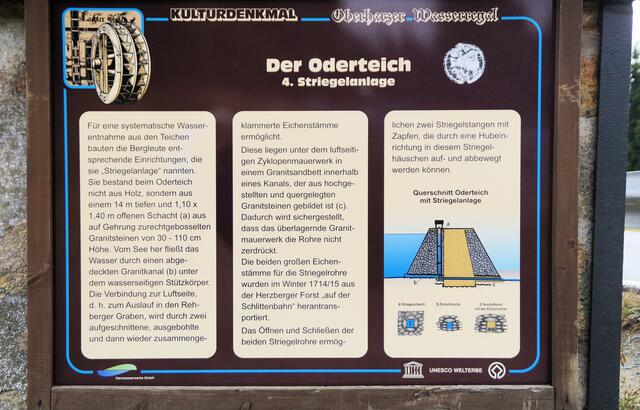 Anschautafel zur Striegelanlage
