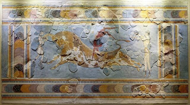 Stiersprung aus Knossos (Wikicommons)