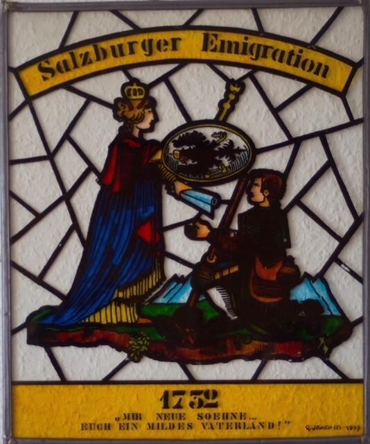 Glasbild von Gottfried Joachim, 1977