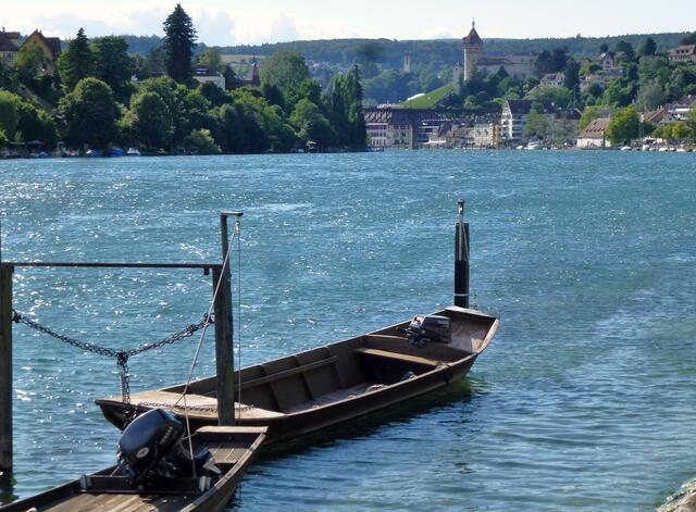 Ein typisches Rheinboot, "Nachen" genannt.