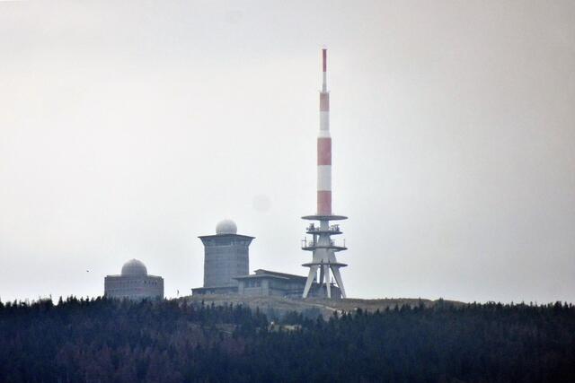 leider war keine gute Fernsicht zum Brocken