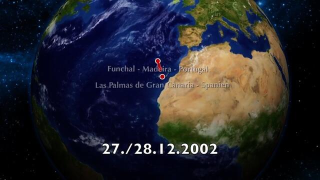 1. 21.12.2002 - 04.01.2003 Bremerhaven - Bridgetown - Barbados.