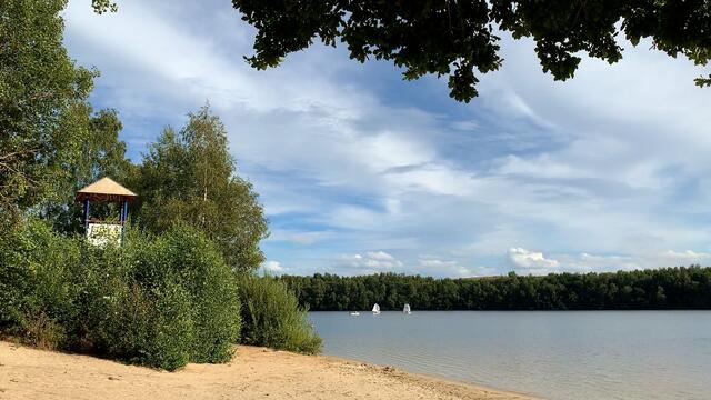 27. August 2020. Altwarmbüchener See.  II. Bleibt gesund!