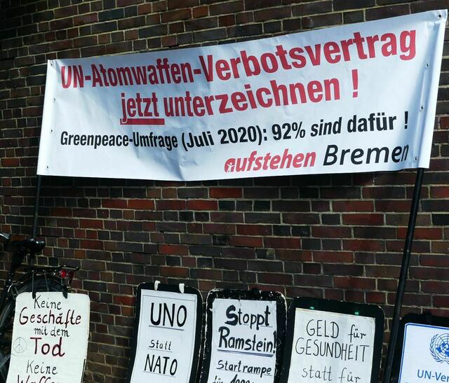 Deutschland soll den UN-Atomwaffenverbotsvertrag unterzeichnen.
