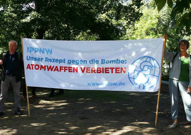Die Forderung nach einem Verbot von Atomwaffen war unübersehbar.