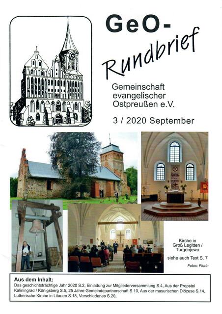 GeO 3/2020 > http://www.gemeinschaft-ev-ostpreussen.de/ | Foto: wie vor