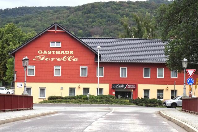 die Gaststätte an der Bodebrücke in Thale