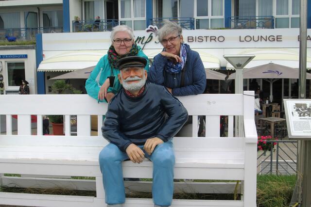 Der Duhner Reichtstag ist ein gern genutztes Fotomotiv beim Aparthotel Kamp an der Strandpromenade.