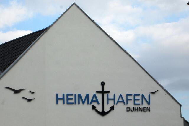 Heimathafen Duhnen - eine maritime Giebelgestaltung.