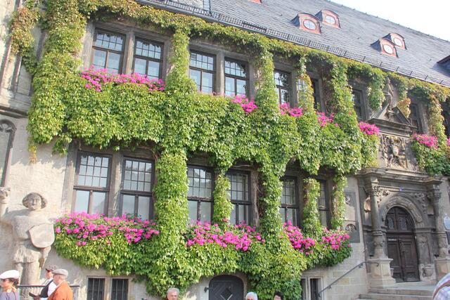 Das Rathaus von Quedlinburg...