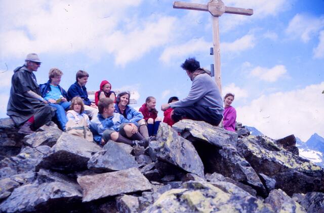 gemeinsame Bergbesteigung auf den Gänsekragen 1987