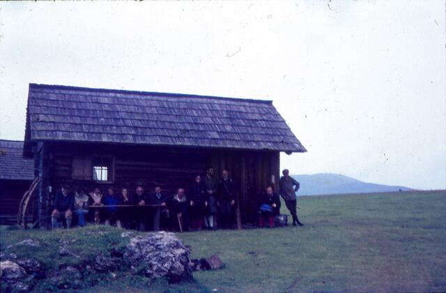 Würzjoch nach der Besteigung des Peitlerkofels,                 11. August 1970