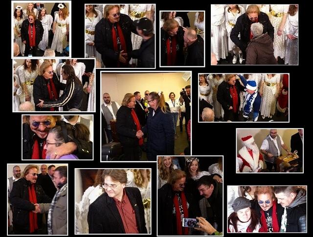 Frank begrüßt die Gäste am Eingang, Händeschütteln und Umarmungen ohne Ende, für jeden hat er ein freundliches Wort.