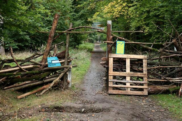 Zugang zum Danni-Trimmpfad