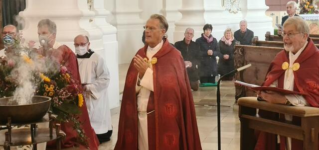 ... Diakon Armin Eder, Prälat Dr. Hans-Peter Fischer und Wiespfarrer Msgr. Gottfried Fellner …