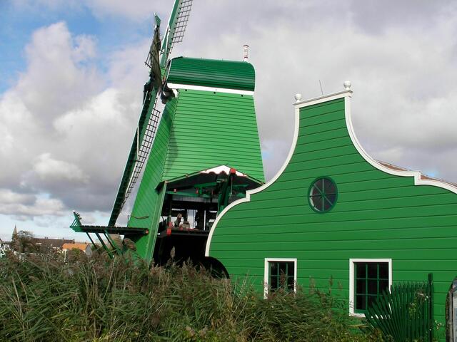 Mühlenpark von Dorf Zaanse Schans in Nordholland.