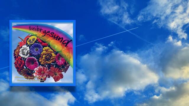 13. November 2020. Ein Flugzeug am Himmel in Hannover.  Bleibt gesund!