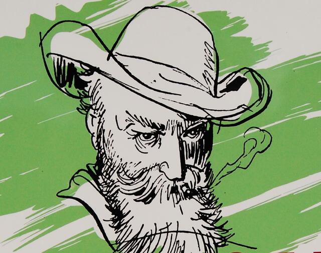 Viel Freudiges hat dieser außergewöhnliche Künstler den Menschen beschert. Bis heute. Und wohl auch in der Zukunft werden die Menschen über seinen sarkastischen Humor schmunzeln. (Selbstportrait)