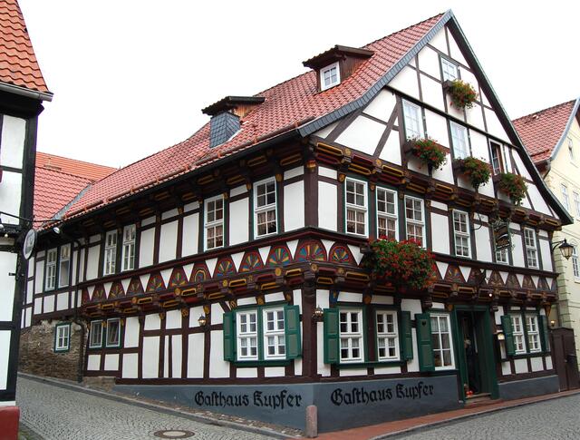 Das "Gasthaus Kupfer" ist ein prächtiges Gebäude.