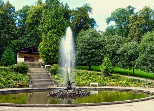 die Drachenfontäne im Schlosspark(Archivbild)