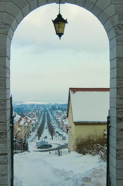 die Allee im Winter (Archivbild)