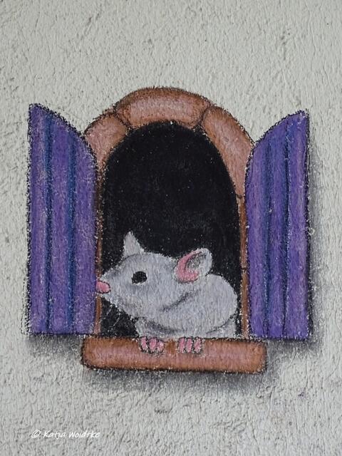 Vergängliche Kunst aus Kreide - herzlichen Dank an Shivan Shareef für dieses zauberhafte Kunstwerk! Entdeckt an der Walsroder Straße. Den Künstler findet ihr auch auf Instagram. (Foto: Katja Woidtke)